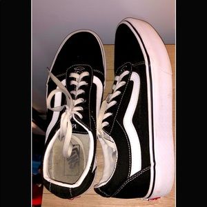 Black chunky vans